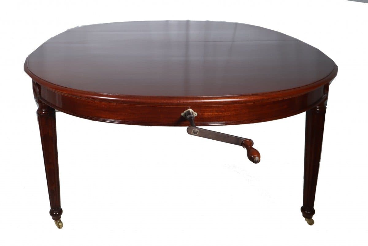 Table de salle à manger en acajou, fin XIXe siècle — vue 2