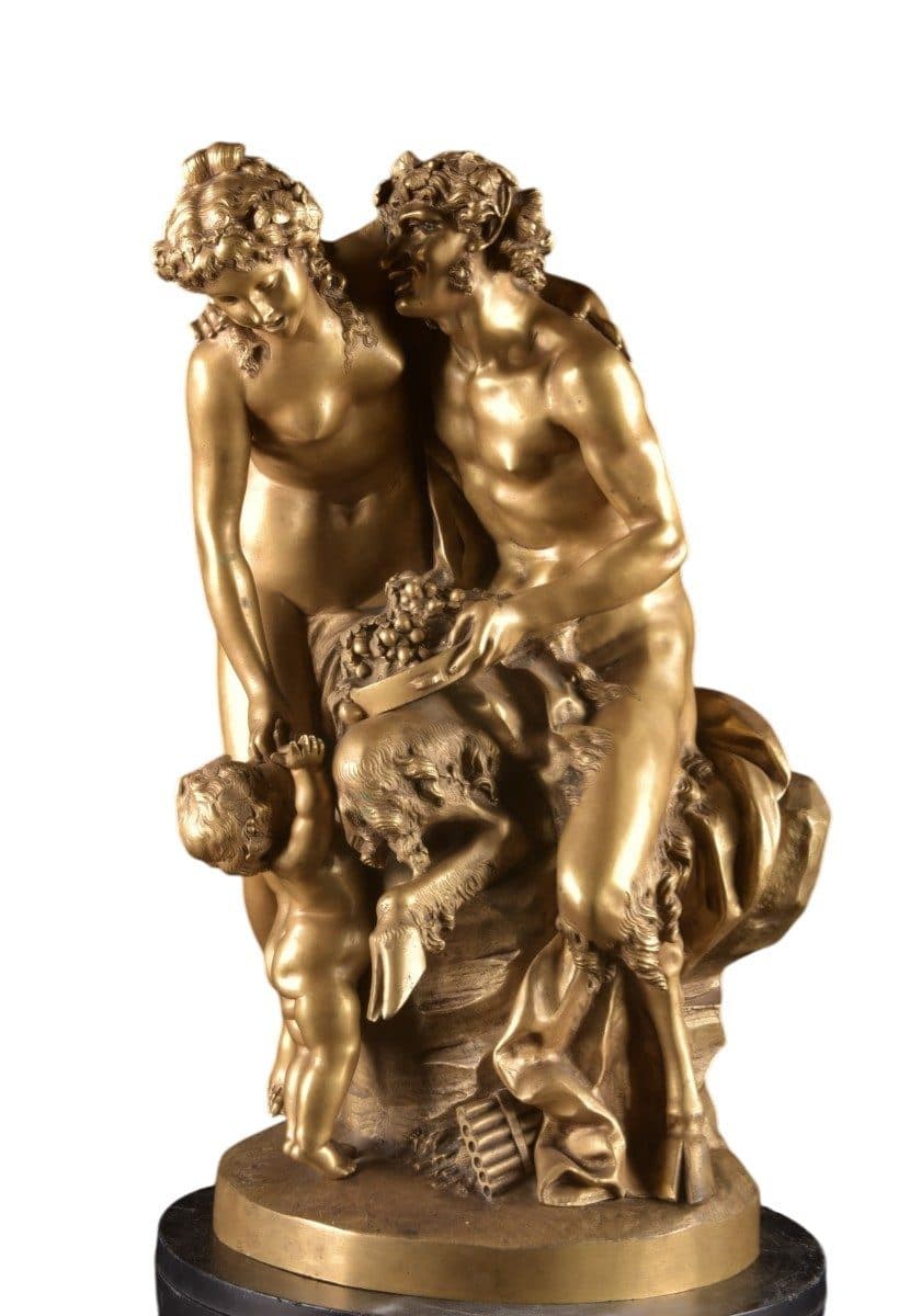 Groupe bacchanal avec satyre