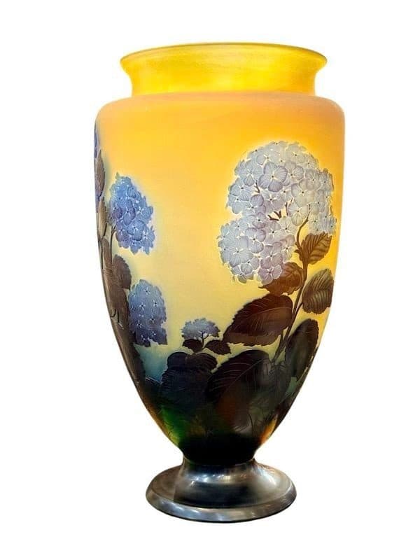 Émile Gallé Monumental vase « Hortensias » — vue 4