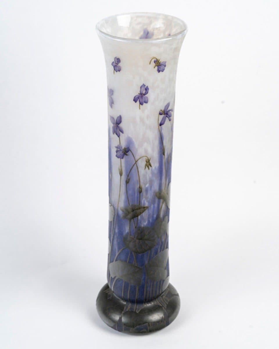 Daum Nancy Grand vase « Violettes » — vue 4