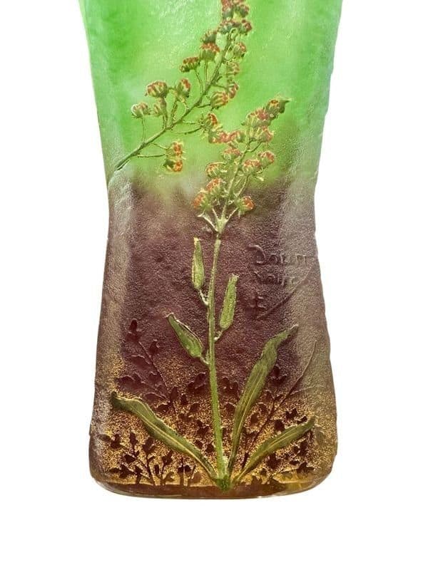 Daum Nancy Vase « Aux Lupins » — vue 5