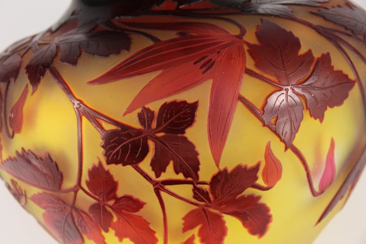 Émile Gallé Vase « Clématites Tage Lundell » — vue 6