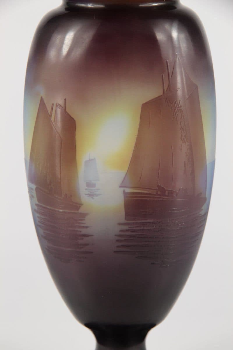Émile Gallé Vase « Voiliers » — vue 4