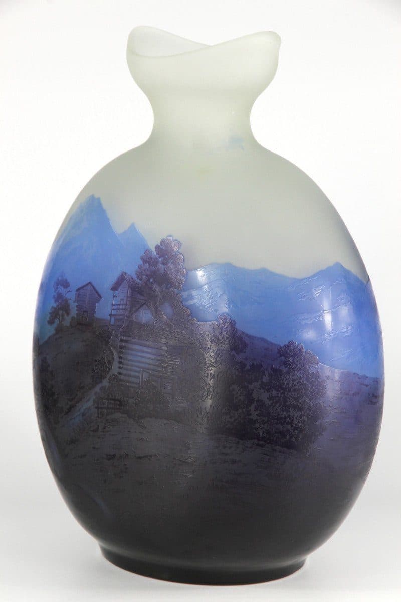 Émile Gallé Important vase « Les Alpes » — vue 4
