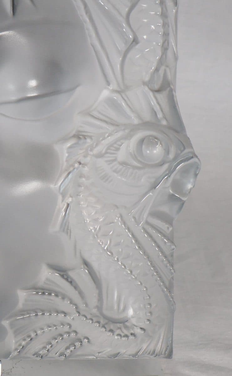 Lalique France Motif décoratif « Fontaine Poissons » ou « Masque Femme » — vue 6