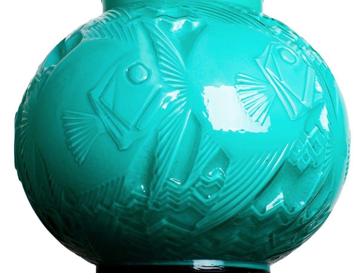 Pierre d’Avesn Rare paire de vases « Poissons Saint-Pierre » — vue 3