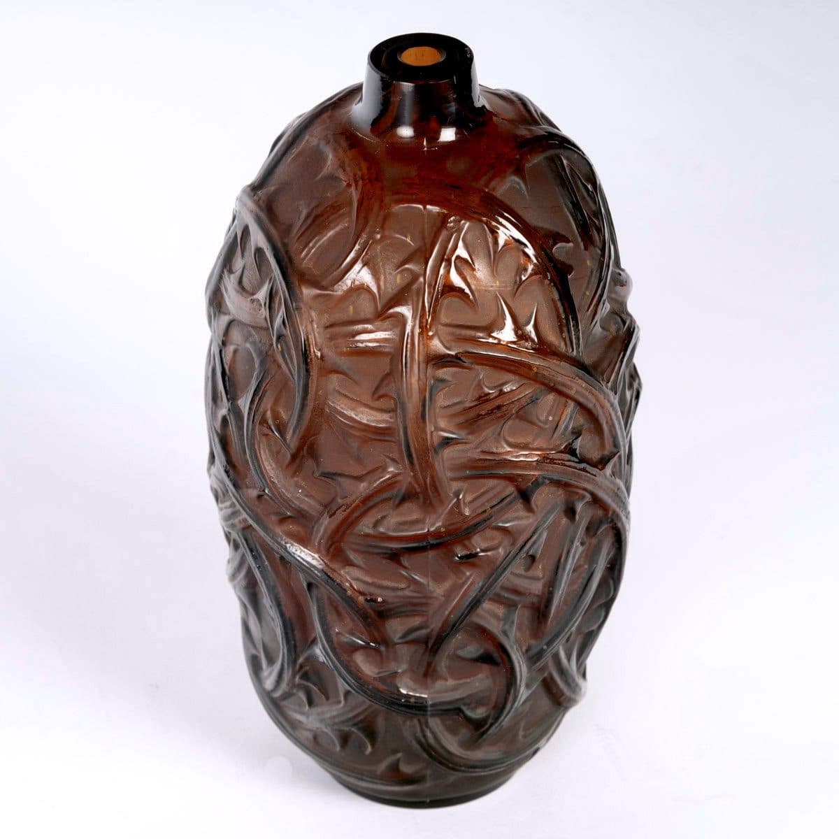 René Lalique Vase « Ronces » rouge ambré — vue 2