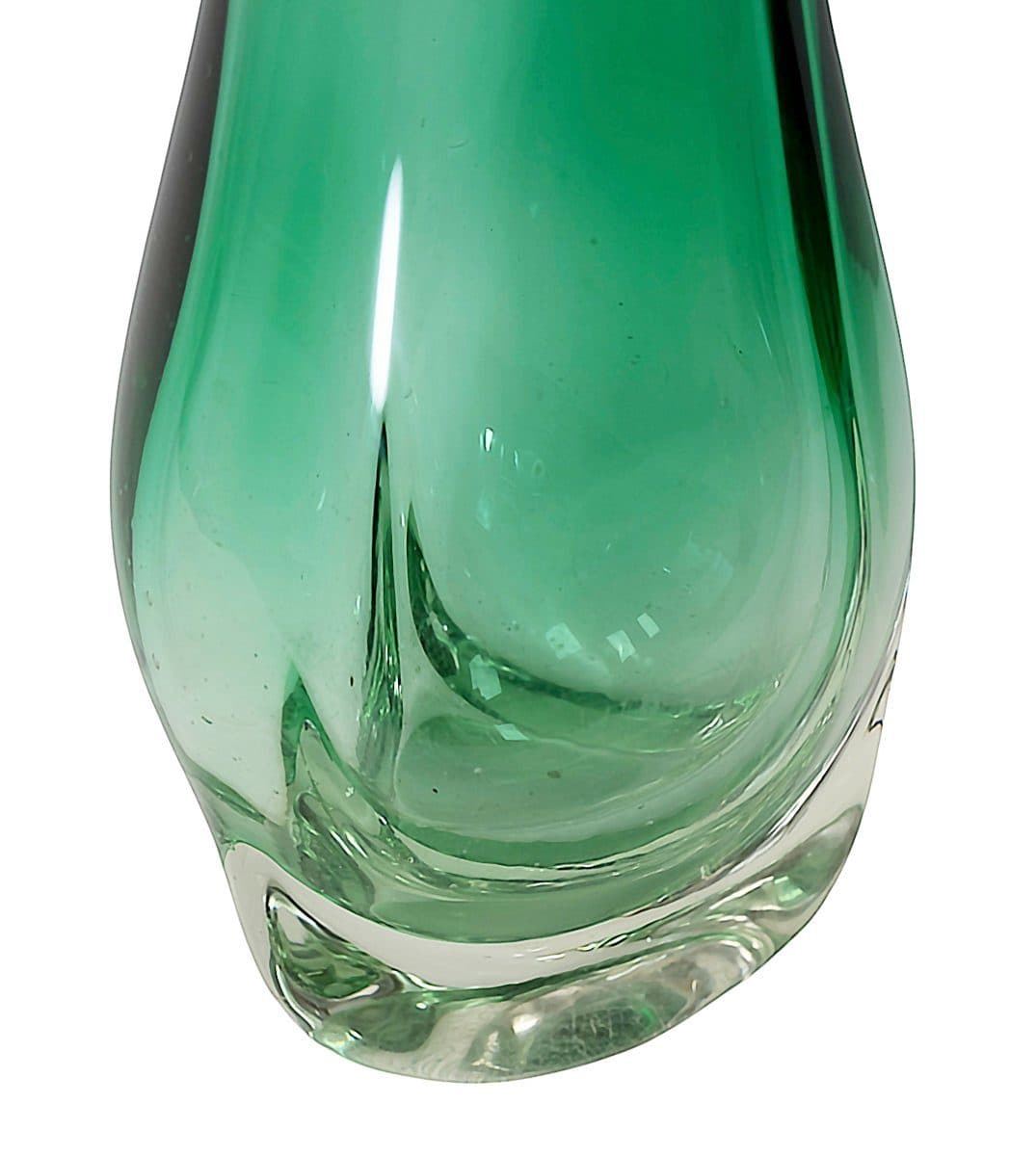 Murano Grand vase monumental en verre vert émeraude, vers 1960 — vue 4