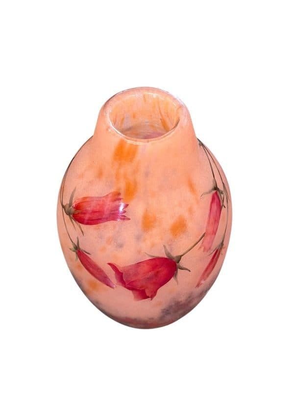 Daum Vase « Aux Campanules » à décor polychrome — vue 3