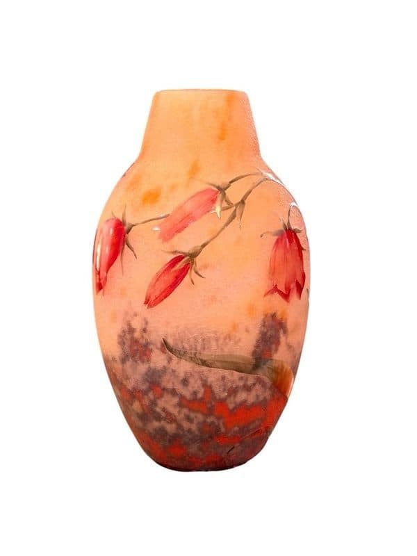 Daum Vase « Aux Campanules » à décor polychrome — vue 5
