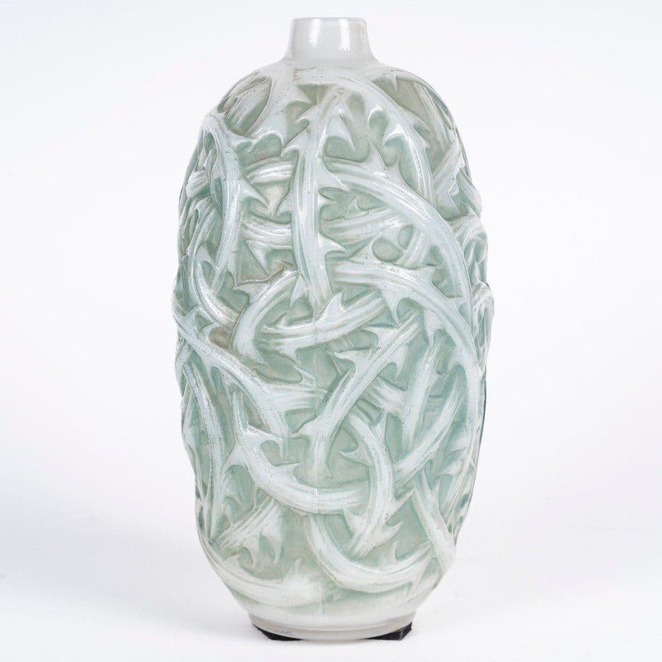 Lalique, vase Ronces opalescent — vue 3