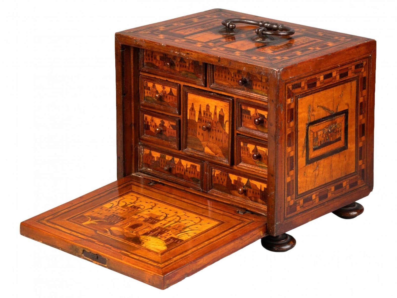 Cabinet de collectionneur miniature, début du XVIIe siècle