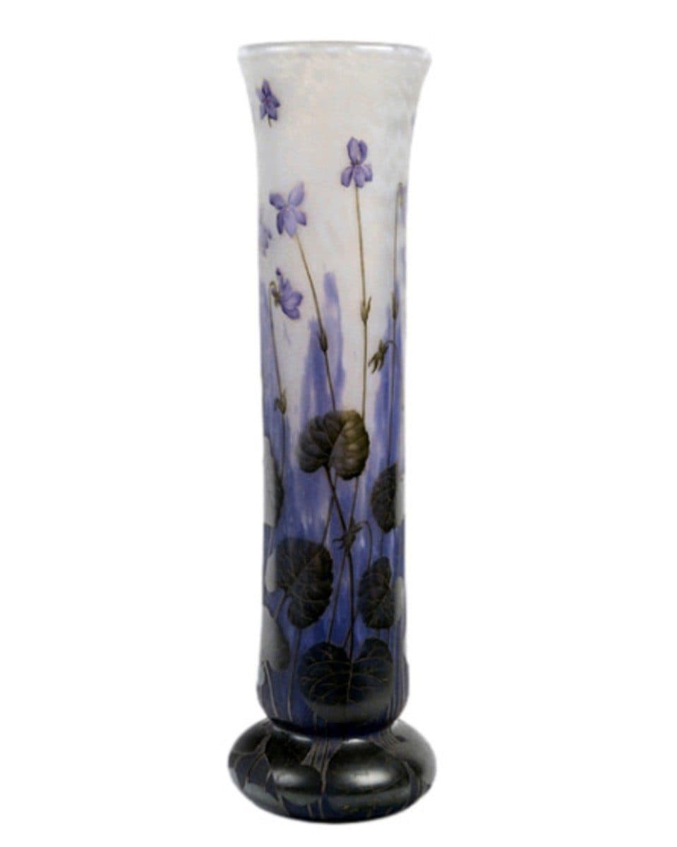 Daum Nancy Grand vase « Violettes »