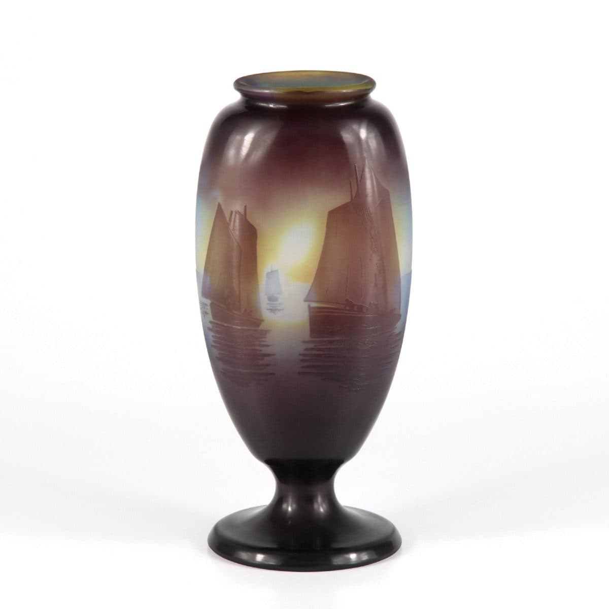Émile Gallé Vase « Voiliers »